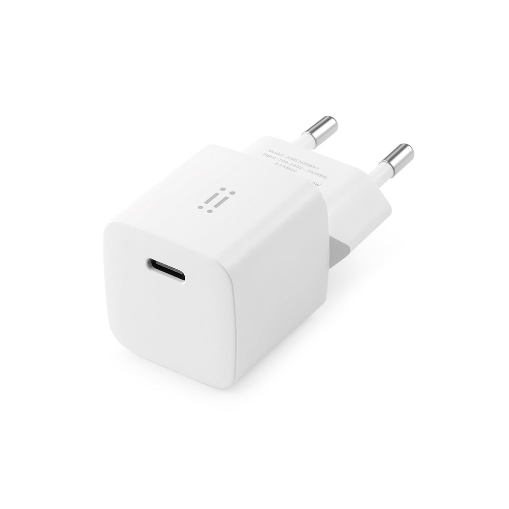 Adaptador de corriente de 25 W GaN con cable de USB-C a Lighting de INTECAT