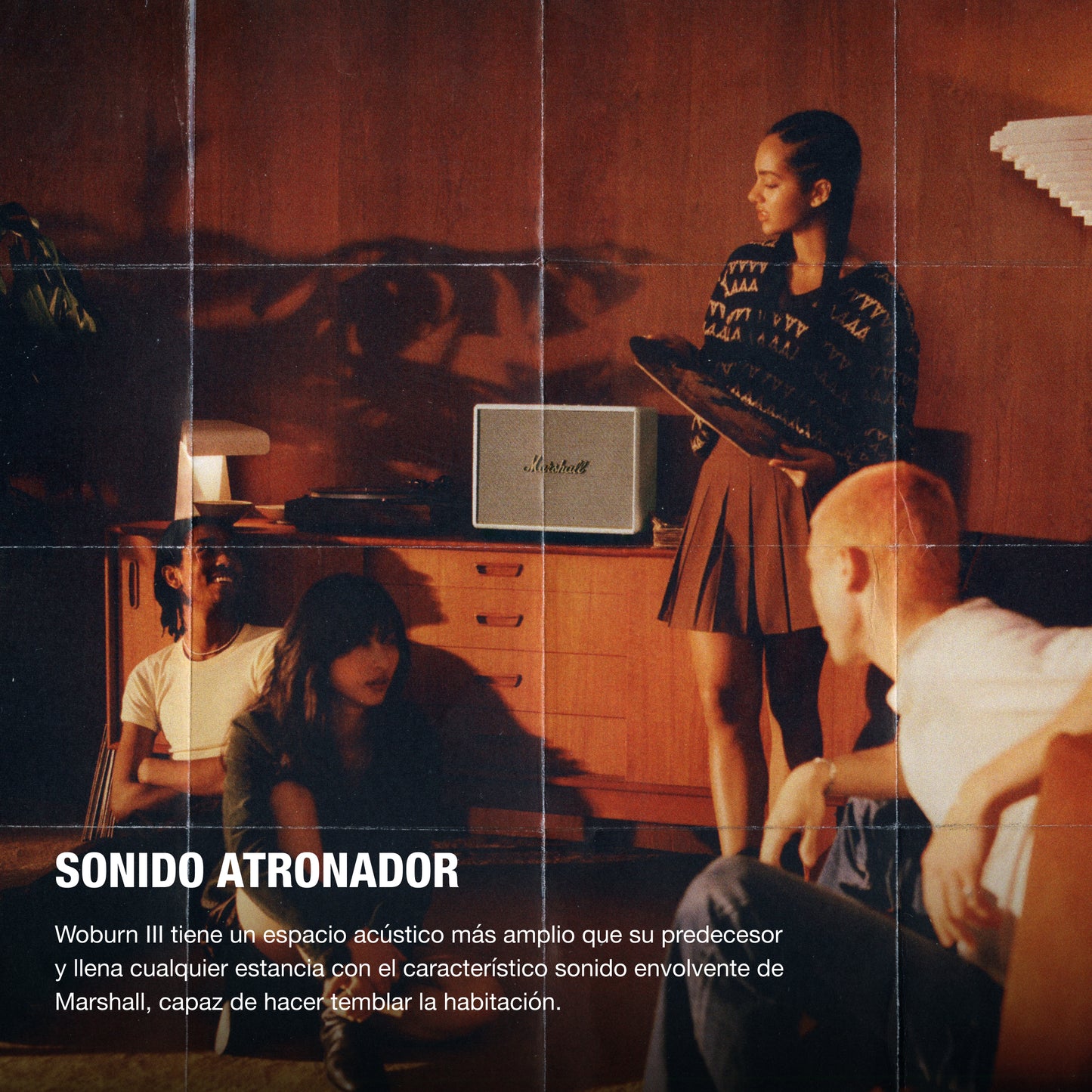 Altavoz Bluetooth Woburn III de Marshall - Crema