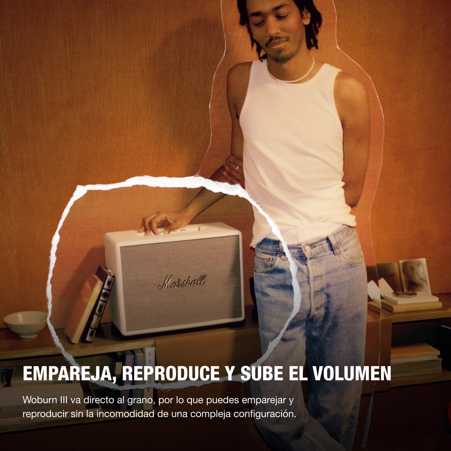 Altavoz Bluetooth Woburn III de Marshall - Crema