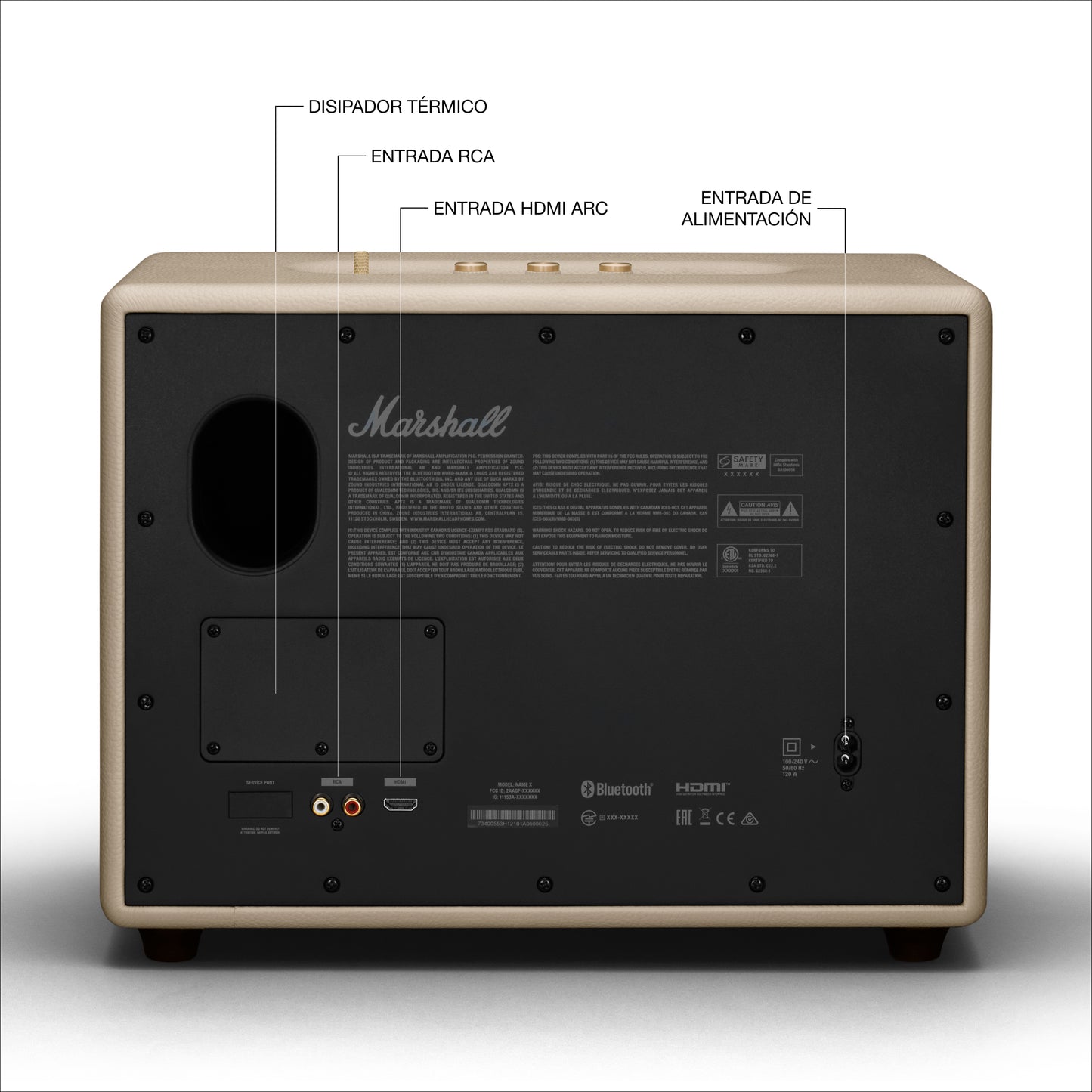 Altavoz Bluetooth Woburn III de Marshall - Crema