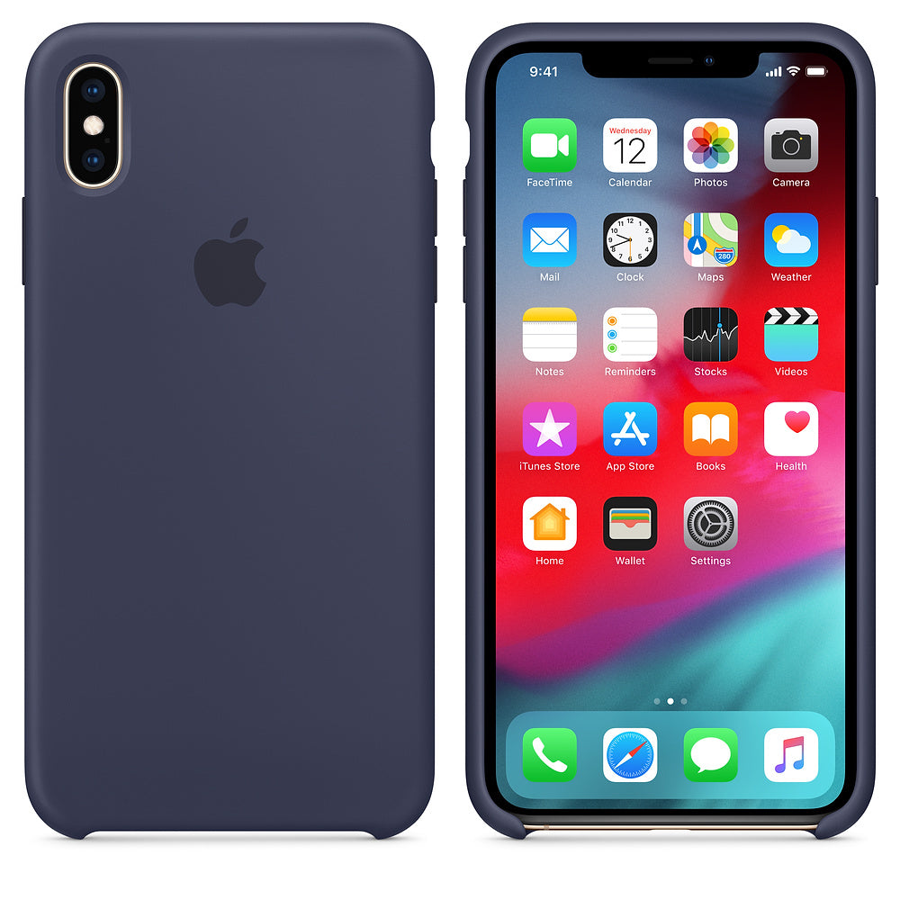 Funda para iPhone XS Max Silicone Case de Apple - Azul medianoche