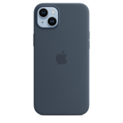 Funda para iPhone 14 Plus de silicona con MagSafe - Azul tempestad