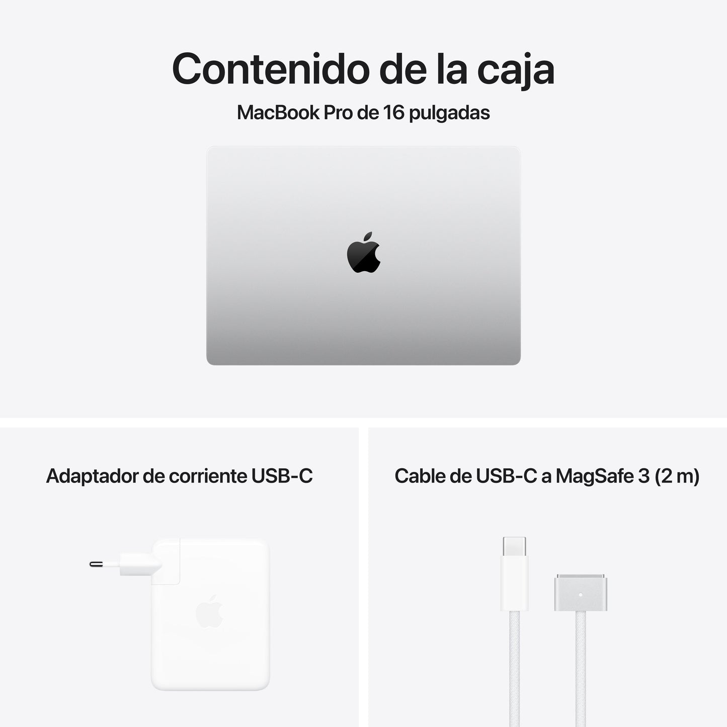 MacBook Pro de 16 pulgadas: Chip M4 Pro de Apple con CPU de 14 núcleos y GPU de 20 núcleos, 512 GB SSD - Plata