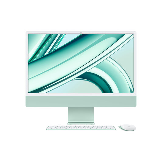 iMac con pantalla Retina 4,5K de 24 pulgadas: Chip M3 de Apple con CPU de ocho núcleos y GPU de diez núcleos, 512 GB SSD - Verde